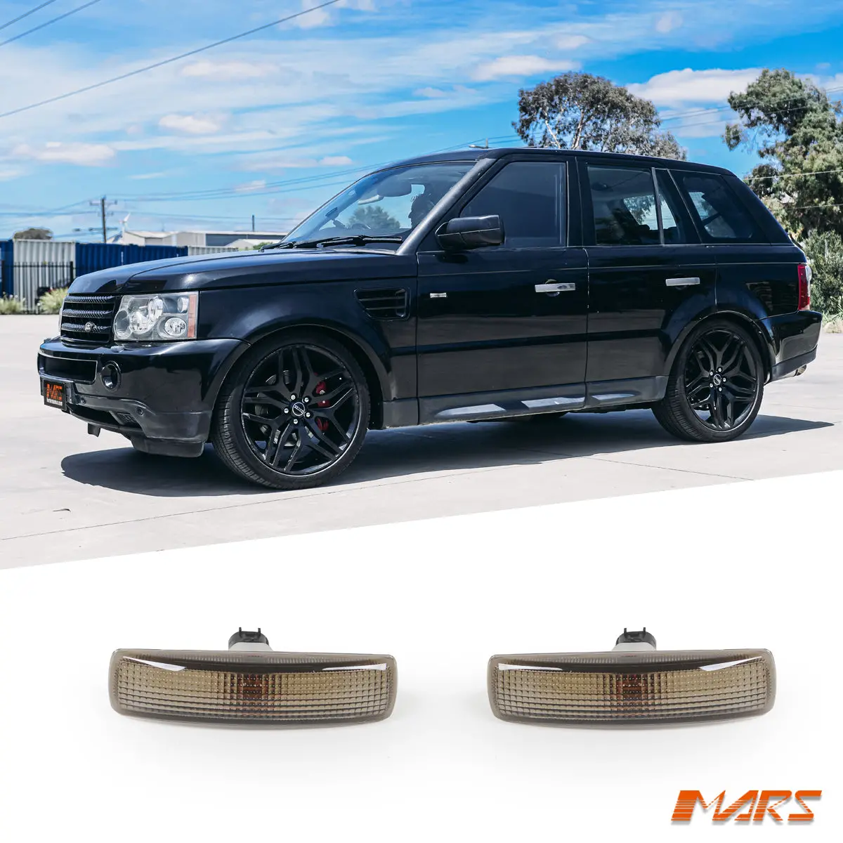 Smoked Side Door Turn Signal Indicator Marker Lights For Land Rover Range Rover Sport L320 2005-2013 1