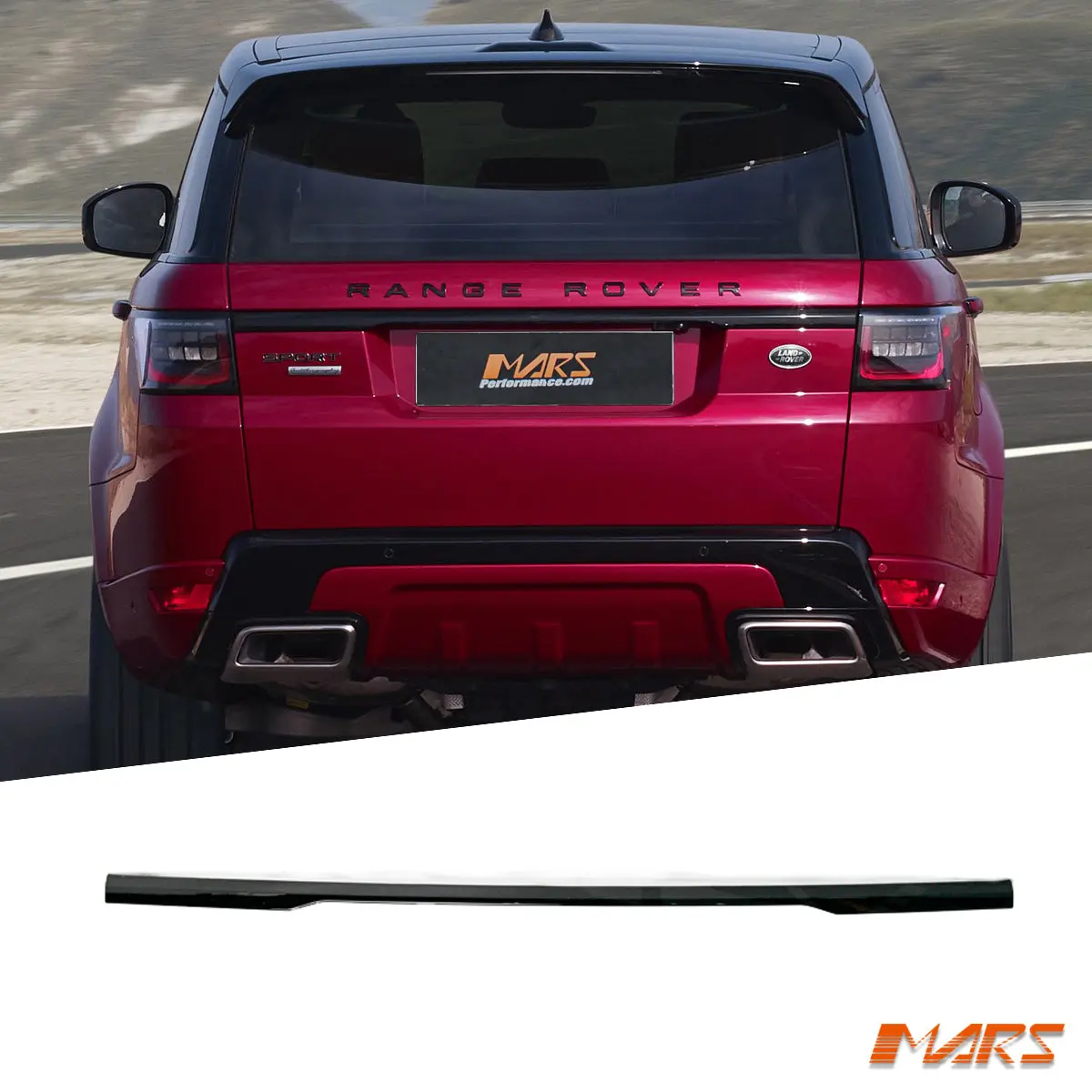 Gloss Black Dynamic Tail Gate Garnish Trim Mould Bodykit For Land Rover Range Rover Sport L494 2013-2020 1
