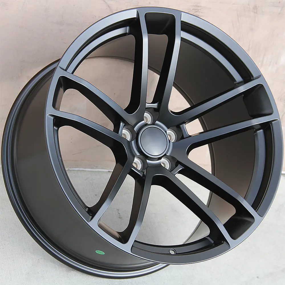 Chrysler Wheels F1199 20X9.5/20X11 5X115 Matte Black Fit 300 300C Srt Hellcat Redeye Style 1
