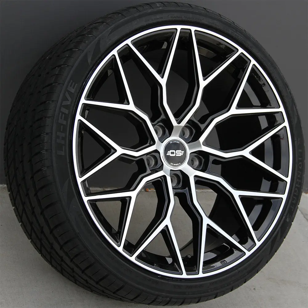Os Si01 Wheels 20X9.0 & 20X10 5X112 Et32 Black Machined Fit Bmw 3Series 5Series 6Series 7Series 2