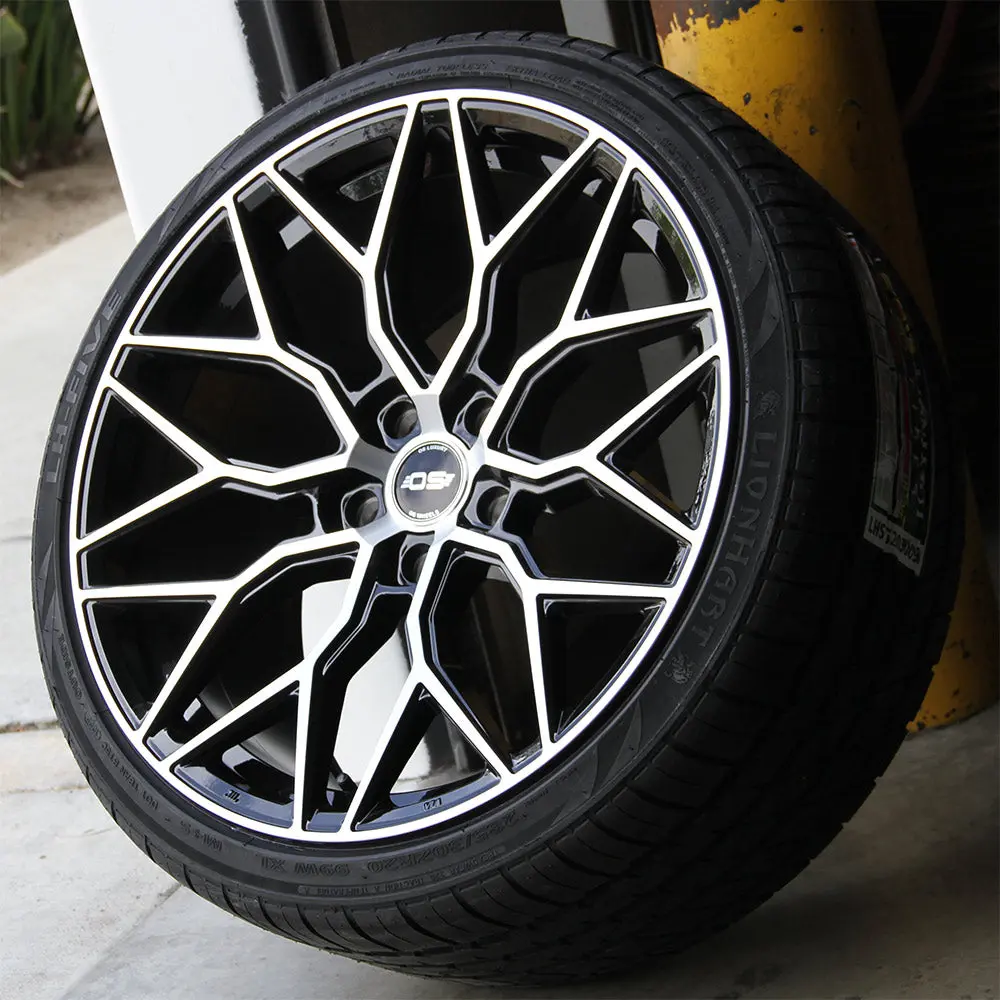 Os Si01 20X9 & 20X10 5X120 Et32 Black Machined Fit Bmw 4Series 5Series 6Series 7Series 2