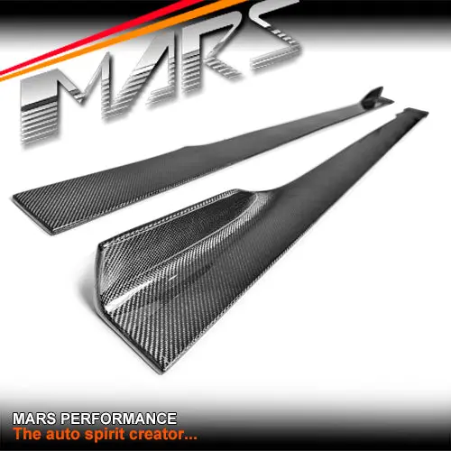 Mars 230 Cm Universal Carbon Fibre Side Skirts Under Lip Spoiler Bodykits B Type 1
