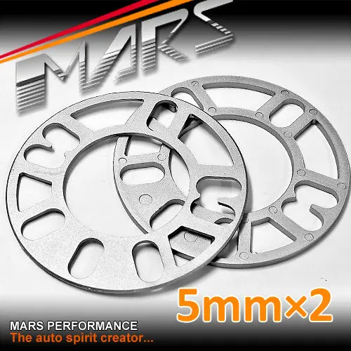 2X Mars Performance Wheels Universal Aluminium 5 Mm Wheel Spacer Washer 1