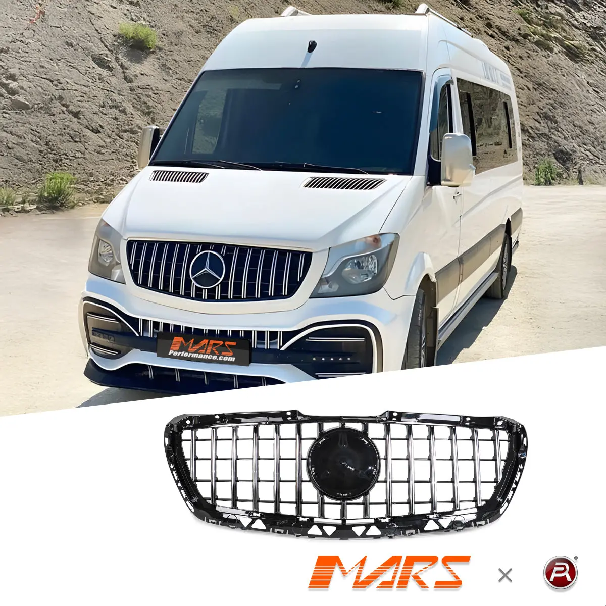 Amg Panamericana Style Front Bumper Bar Grill Grille Bodykit For Mercedes-Benz Sprinter Ncv3 W906 2013-2018 1
