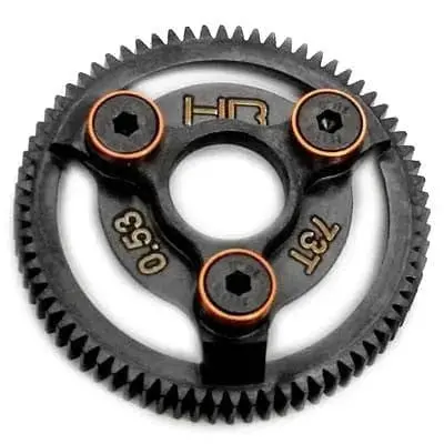 Ste873 Steel Spur Gear 48P 73T Orange Slash 1