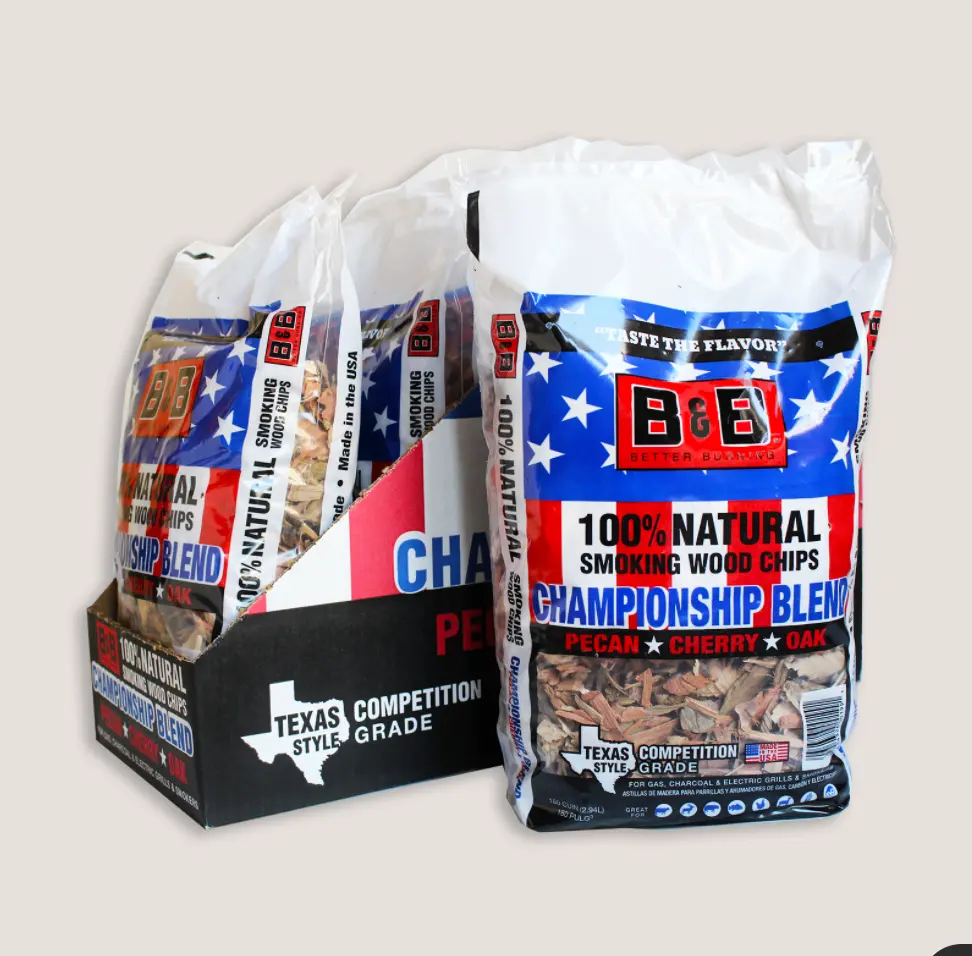 B&B Championship Blend Smoking Wood Chips 180 Cu. In 1