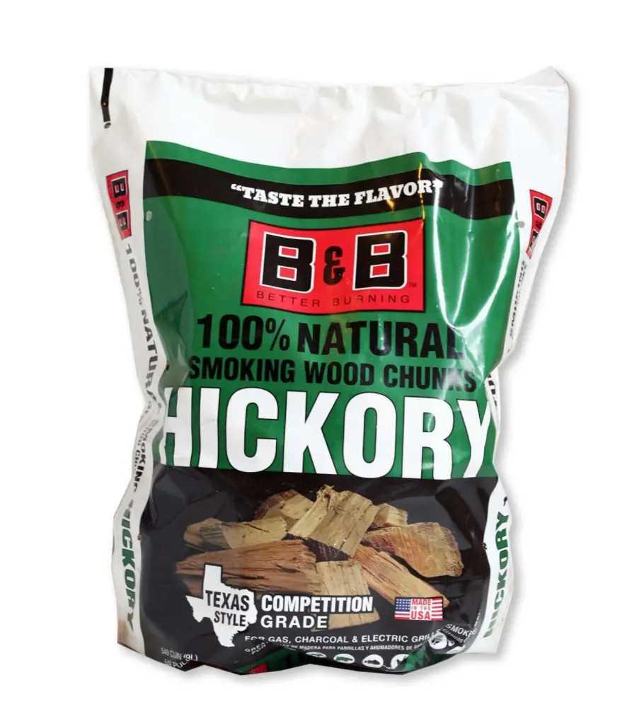 B&B Hickory Smoking Wood Chunks 549 Cu. In. 4Kg 1