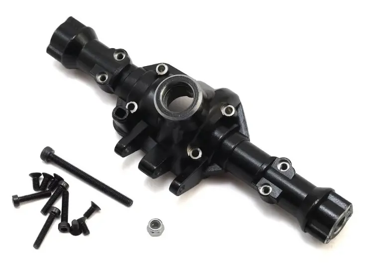 Yeah Racing Yea-Trx4-046Bk Traxxas Trx-4 Alloy Rear Axle Housing (Black) (Titanium Coated) 1