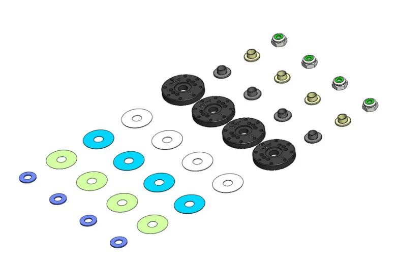 Flashpoint 23410 Mip Bypass1 Hi-Flow Pistons, 8-Hole X 1.2Mm Set, 16Mm, 1/8Th Scale 1