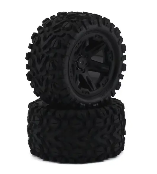 Traxxas 6774 Talon Ext 2.8" Pre-Mounted Tires W/Rxt Wheels (2) (Black) (2Wd Electric Rear) 1