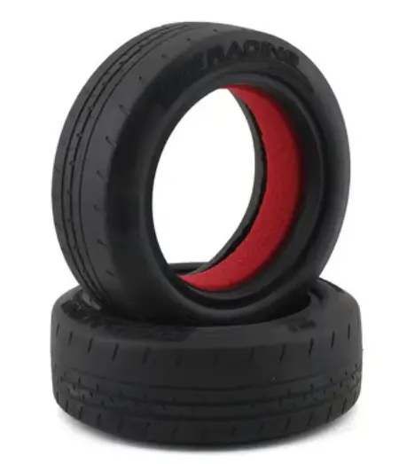 De Racing Der-Pbf-D40 Phenom Sprint Dirt Oval Front Tires W/Red Insert (2) (D40) 1