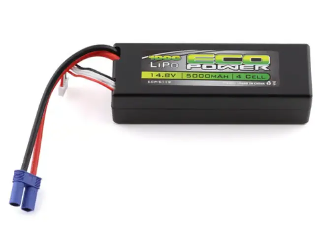 Ecopower Ecp-5119 "Basher" 4S 100C Hard Case Lipo Battery W/Ec5 (14.8V/5000Mah) 1