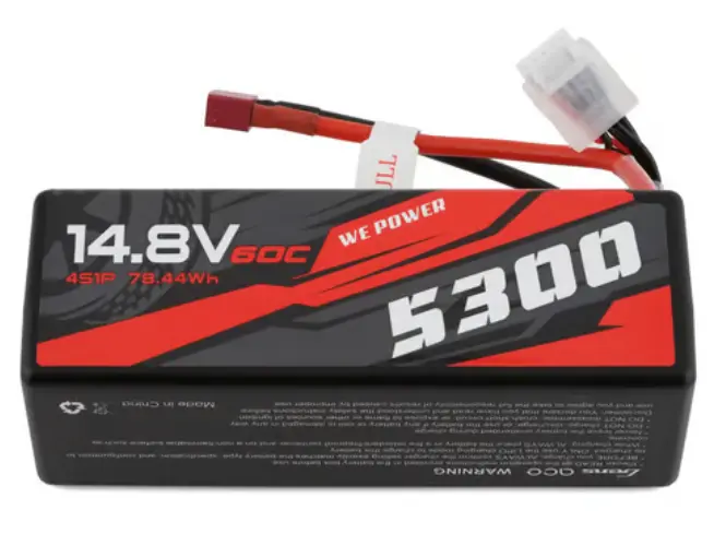 Gens Ace Gea53004s60d 4S Lipo Battery 60C (14.8V/5300Mah) W/Deans Connector 1