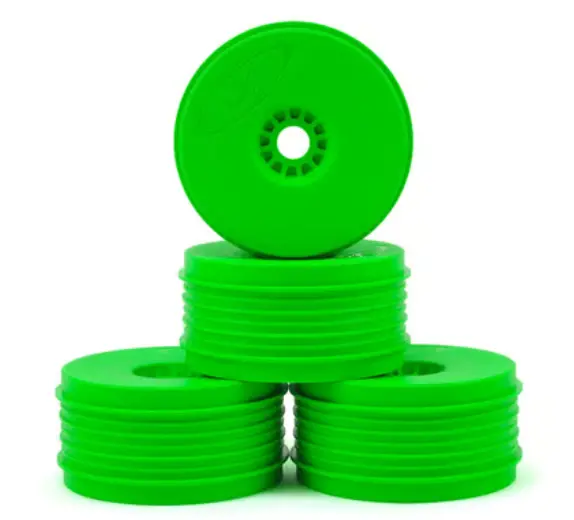De Racing Der-Psb-8G "Speedline Plus" 1/8 Buggy Wheel (4) (Green) 1