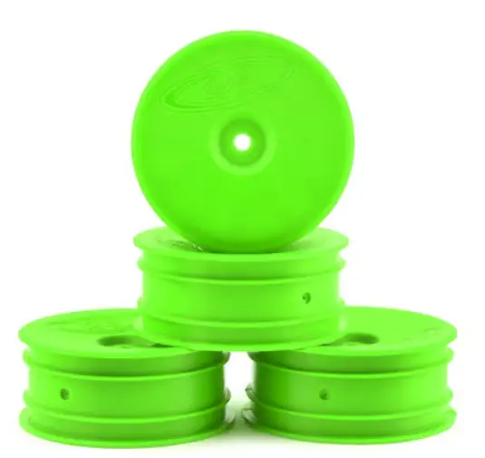 De Racing Der-Sb4-Afg 12Mm Hex "Speedline" 2.2 1/10 Buggy Front Wheels (4) (B6/Rb6) (Green) 1
