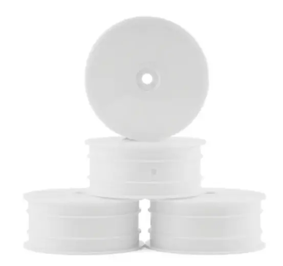 Jconcepts 3353W 12Mm Hex Mono 2.2 4Wd Front Buggy Wheels (4) (White) (22X-4, Xb4, B74.1) 1