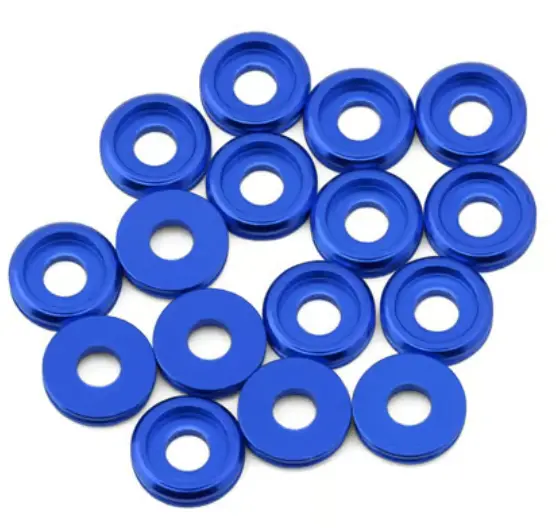 Team Brood Bro-Tbr-6061Bhwkitu 3Mm 6061 Aluminum Button Head Washer (Blue) (16) 1