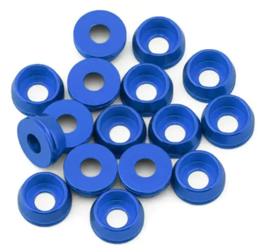 Team Brood Bro-Tbr-6061Chwkitu 3Mm 6061 Aluminum Cap Head Washer (Blue) (16) 1