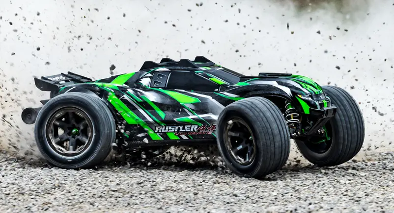 Traxxas 67097-4 Rustler 4X4 Ultimate 1/10 Rtr Brushless Stadium Truck (Green) W/Tqi 2.4Ghz Radio & Link Module 1