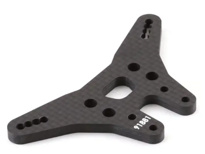 Team Associated Asc91881 Rc10b6.3 Carbon Fiber "Wide Gull-Wing" Rear Shock Tower 91881 1