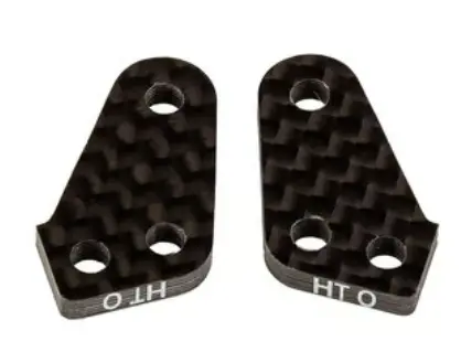 Team Associated 92305 Rc10b74.1 Factory Team Carbon Fiber Ht +0 Steering Block Arms 1