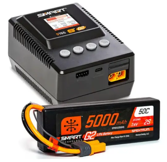 Spektrum Rc Spmxpss200  Smart G2 Powerstage 2S Bundle W/2S Smart Lipo Battery (5000Mah) 1