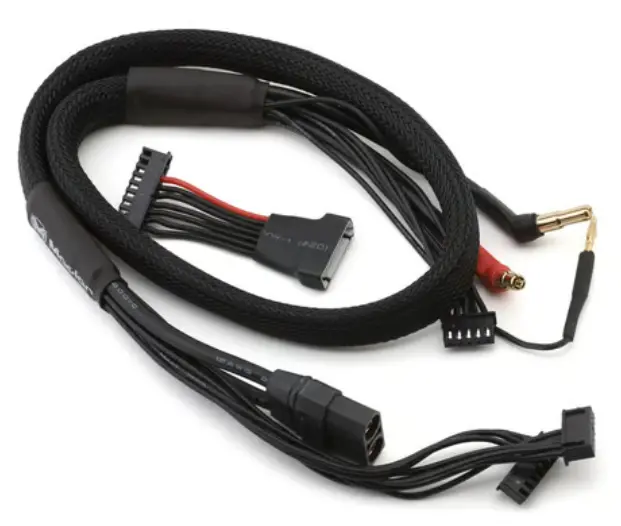 Maclan Mcl4333 Max Current 2S/4S Charge Cable (Xt90) (Junsi Icharger 456 & 458Duo) W/4Mm & 5Mm Bullet Connector 1