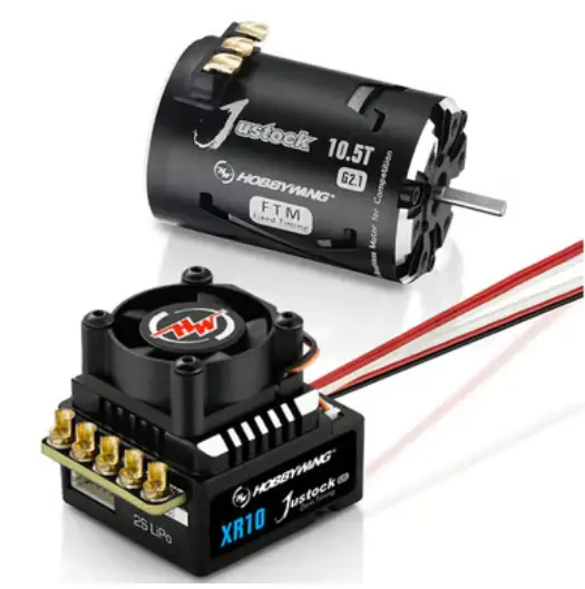 Hobbywing 38020371 Xr10 Justock G3s Sensored Brushless Esc/Sd G2.1 Motor Combo (13.5T) 1