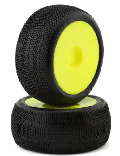 Jconcepts 4006-22 Relapse 4.0" Pre-Mounted 1/8 Truggy Tires (2) (Yellow) (Green) 1