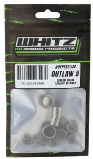 Whitz Racing Products Wrp-Cwo5-Hgfk Custom Works Outlaw 5 Hyperglide Full Ceramic Ball Bearing Kit 1