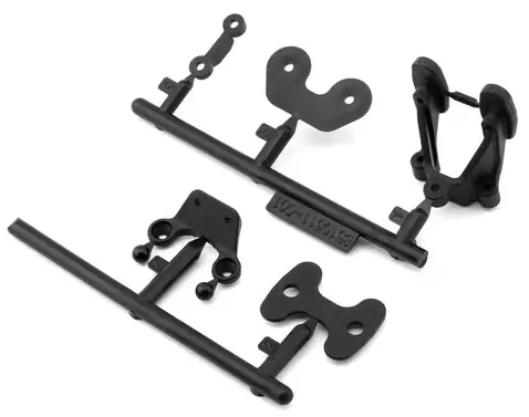 Team Associated 92417 Rc10b7 Rear Wing & Body Mounts Set 1