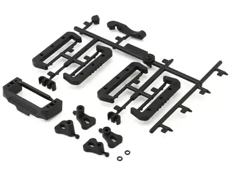 Team Associated 92418 Rc10b7 Battery, Fan & Servo Mounts Set 1