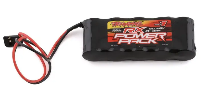 Traxxas 3036 5-Cell Flat Receiver Nimh Battery Pack (6.0V/1100Mah) 1