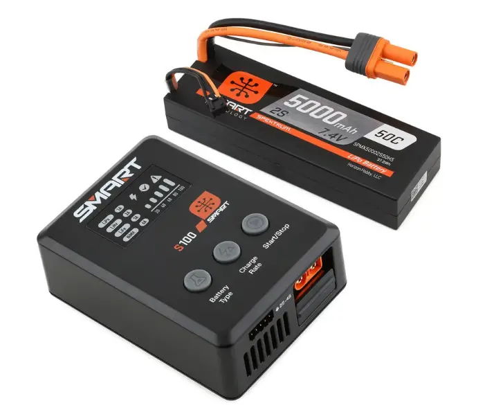 Spektrum Rc Spmx-1032 Smart Powerstage Surface Bundle W/2S Smart 50C Lipo Battery (5000Mah) (Ic5) 1