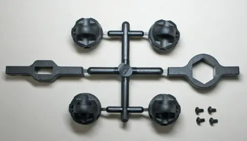 Mugen Seiki B2502 Shock Caps (4Pcs) & Tool: Msb1 1