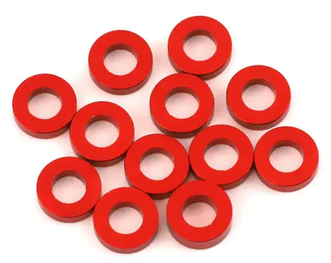 1Up  Racing 1Up80334  3X6mm Precision Aluminum Shims (Red) (12) (1Mm) 80334 1