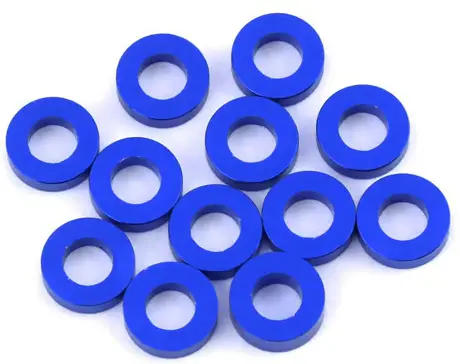 1Up Racing 1Up80394 3X6mm Precision Aluminum Shims (Dark Blue) (12) (1Mm) 80394 1
