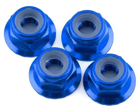 1Up Racing 1Up80592 4Mm Serrated Aluminum Locknuts (Dark Blue) (4) 80592 1