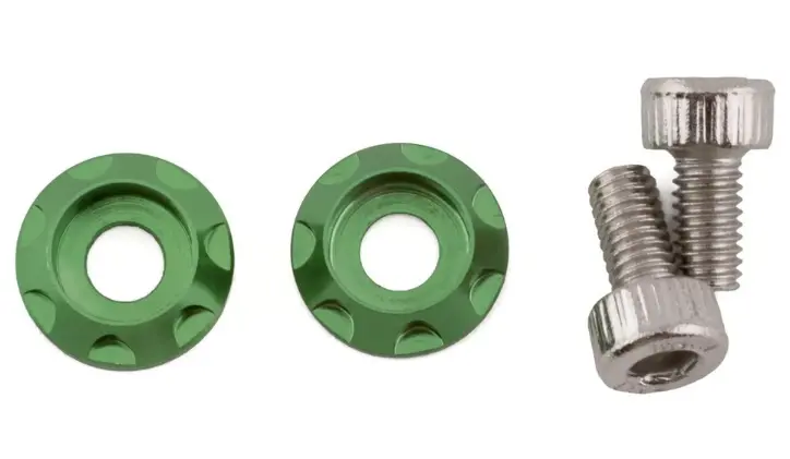 Team Brood Bro-Tbr-M3mwkithsg6 3Mm Motor Washer Heatsink W/Screws (Green) (2) (6Mm) 1
