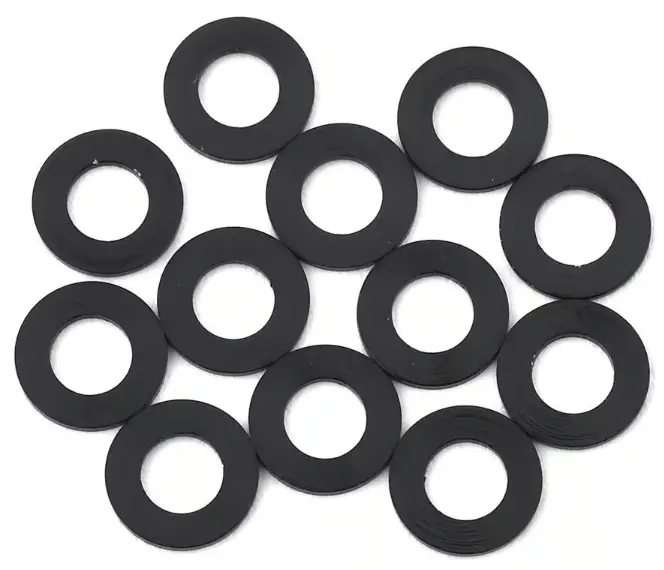 1Up Racing 1Up80303 3X6mm Precision Aluminum Shims (Black) (12) (1Mm) 80303 1