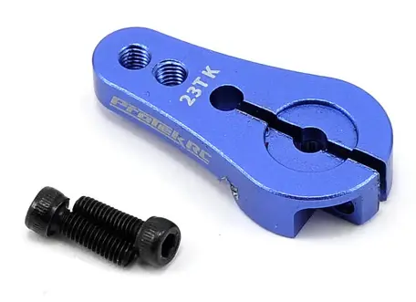 Protek Rc Ptk-7809 4Mm Aluminum Short Clamping Servo Horn (Blue) (23T-Jr/Sanwa/Ko) 1