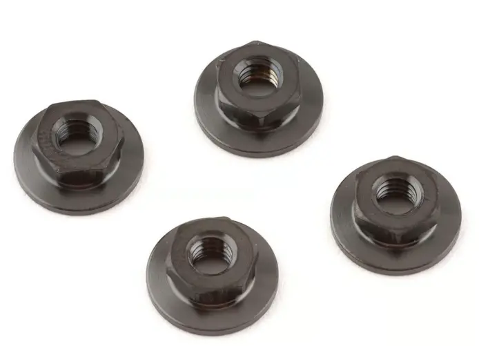 1Up Racing 710001 Pro Duty Titanium 4Mm Lockdown Wheel Nuts (Black) (4) 1