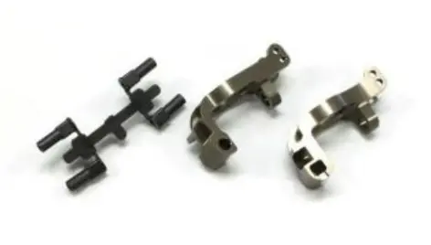 Kyosho Ifw436b Al Front Hub Carrier Set(L,R/16ﾟ/Gunmetallic) 1