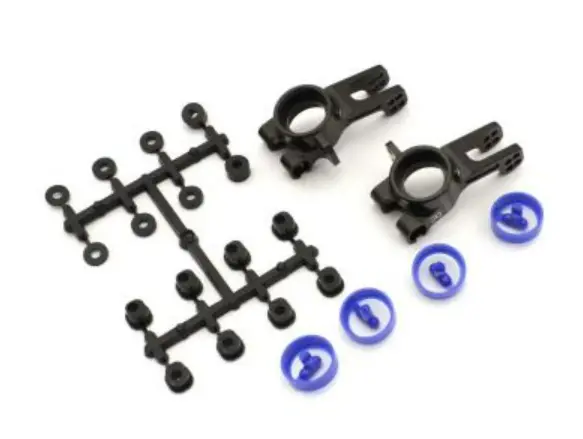 Kyosho Ifw608b Aluminum Rear Hub Carrier(L,R/Gunmetal/Mp10) 1