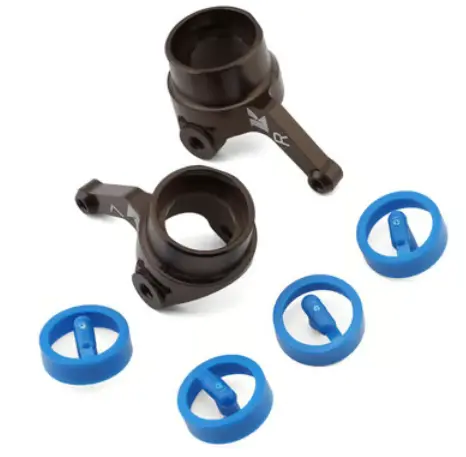 Kyosho If631 Inferno Mp10 Aluminum Steering Arm Knuckles (Gunmetal) (2) 1
