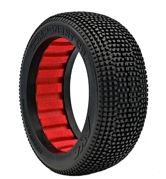 Aka 14032Xr 1/8 2Ab Soft Long Wear Tires, Red Inserts( 2): Buggy 1