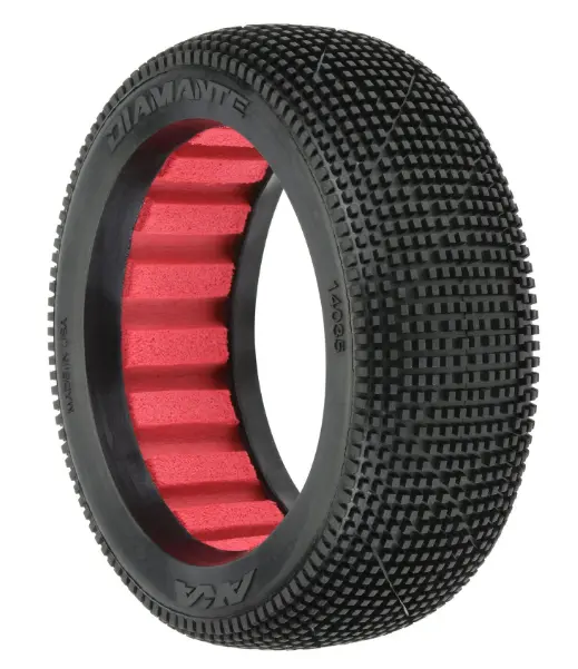 Aka 14035Qr 1/8 Diamante Super Soft Long Wear Fr/Rr Off-Road Buggy Tires (2) 1