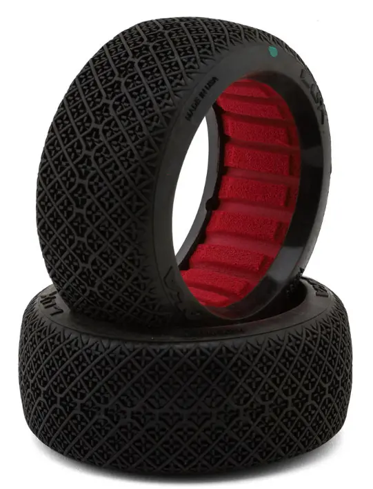 Aka 14036Xr Lux 1/8 Buggy Tires (2) (Soft - Long Wear) 1