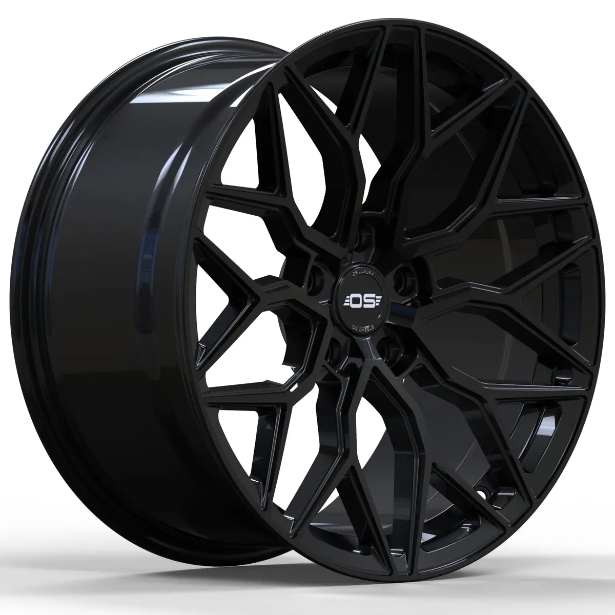 Os Wheels Si01 Gloss Black 1