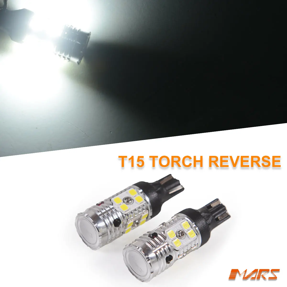 2X Mars Super Bright Torch Projector Smd T15 White Reverse Light Led Bulbs 1